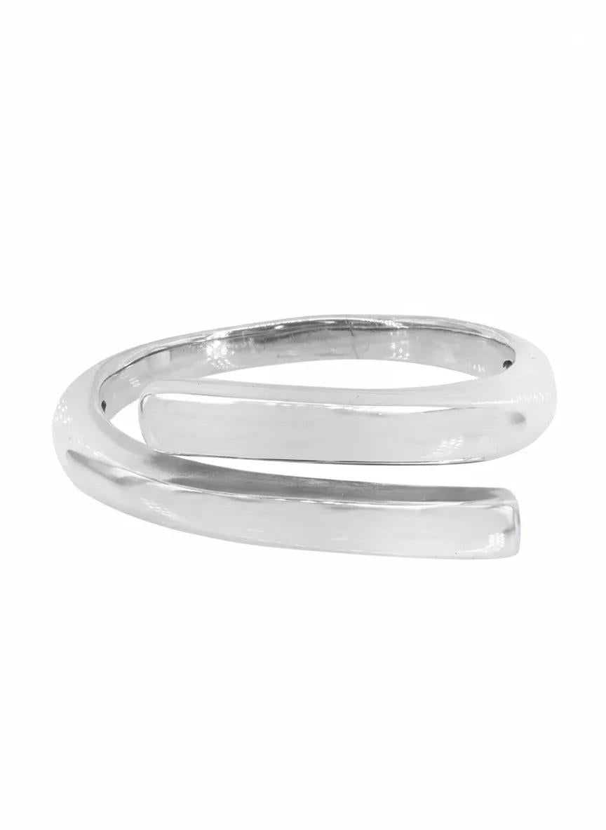 Bar silver ring