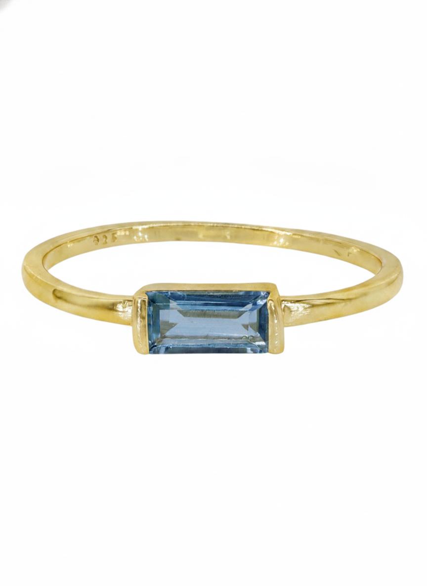 Stackable gemstone rings