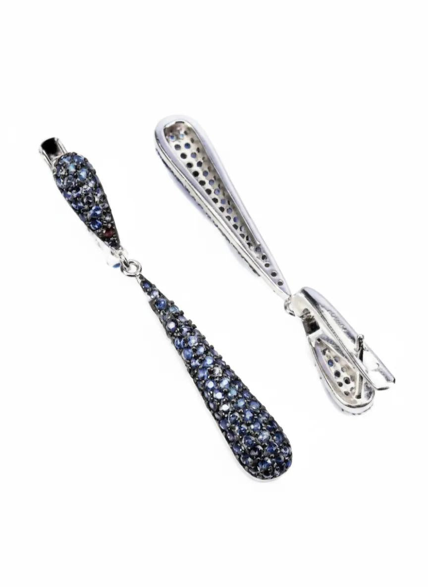 Rapture blue sapphire drop earrings