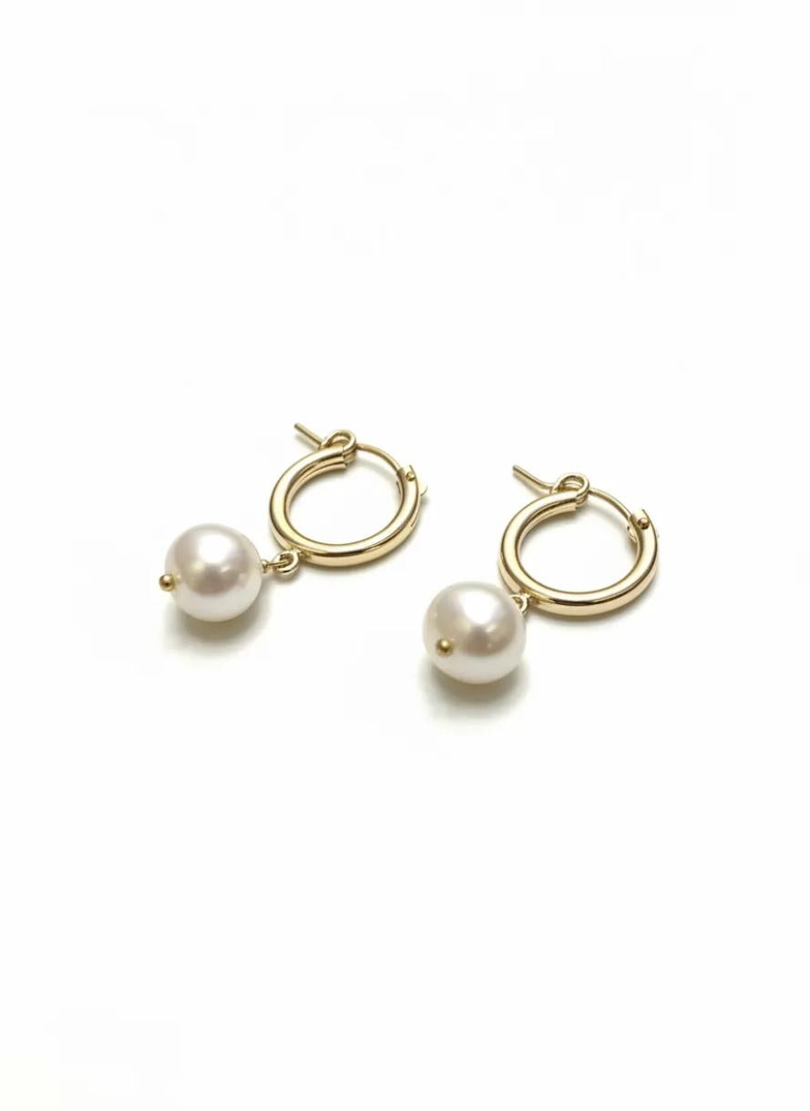 Goddess Pearl drop earrings