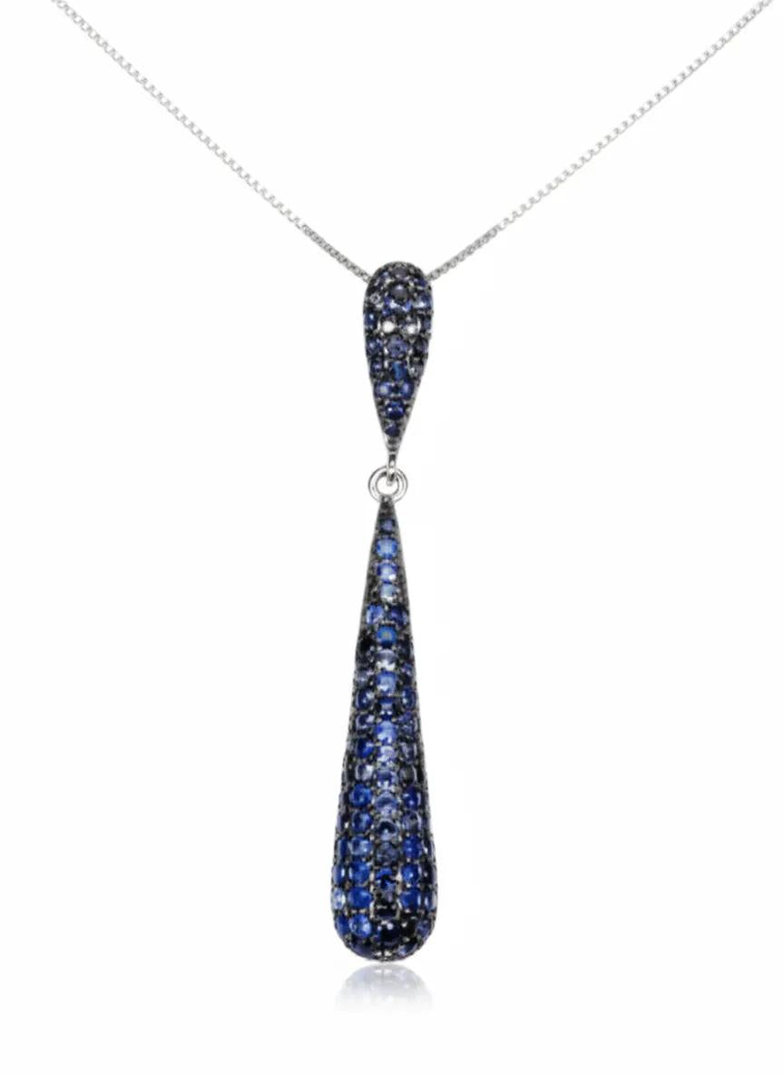 Rapture blue sapphire pendant necklace