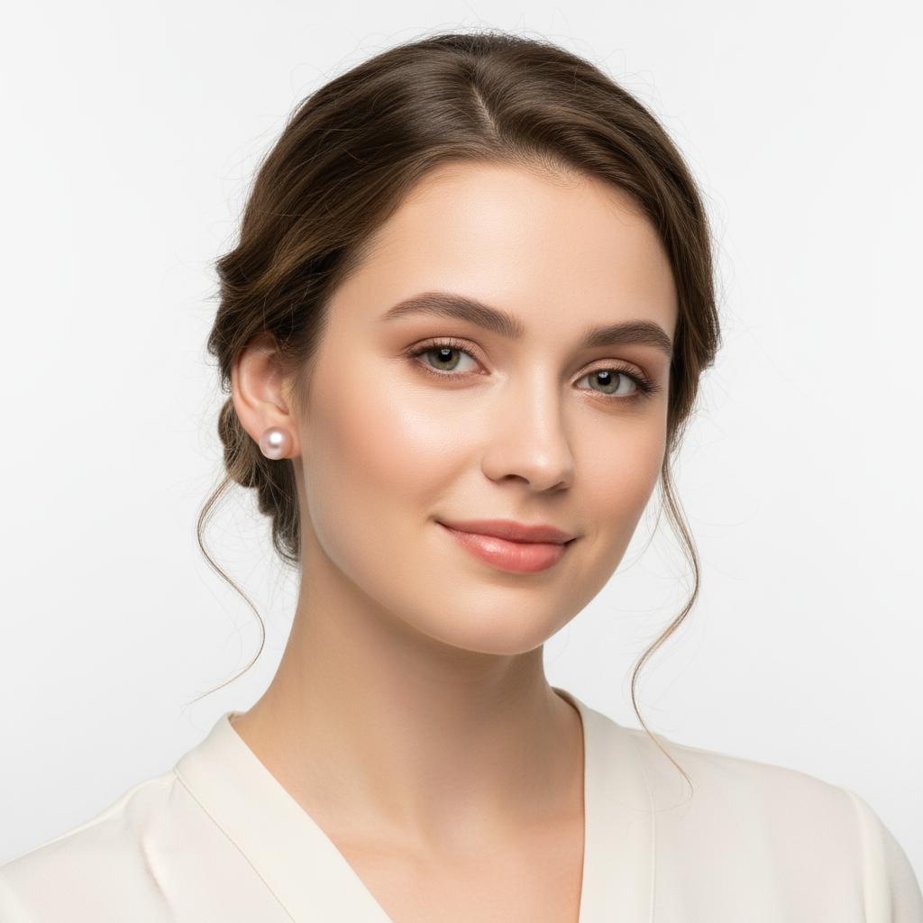 Summer pearl stud earrings