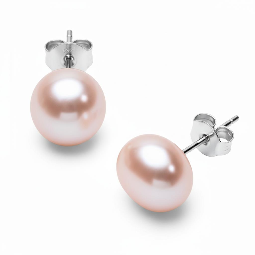 Summer pearl stud earrings